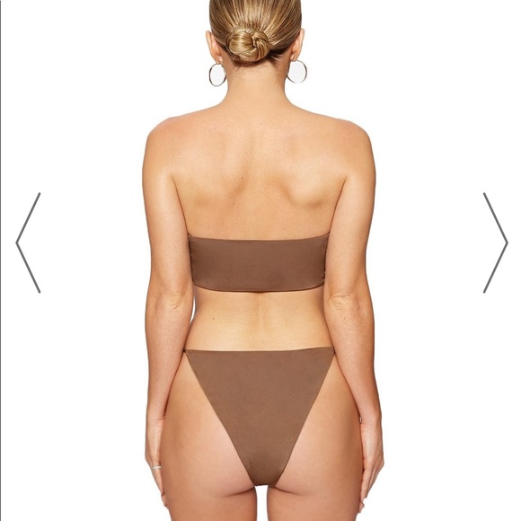 Naked Wardrobe Orange Bandeau Bikini - Picture 5 of 5